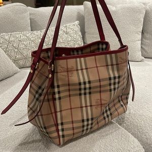 Burberry Red Small Canterbury Tote
